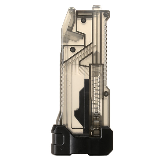 Satellite High Bullet BB Loader Plus Speedloader f. M4 AEG / S-AEG / GBB Magazine rauch-transparent Bild 6