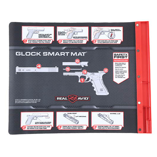 Real Avid Glock Smart Mat - Next-Gen Reinigungsunterlage fr Kurzwaffen