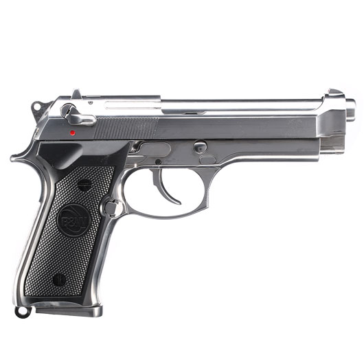 B&W Airsoft M9 Vollmetall GBB 6mm BB chrom Bild 3