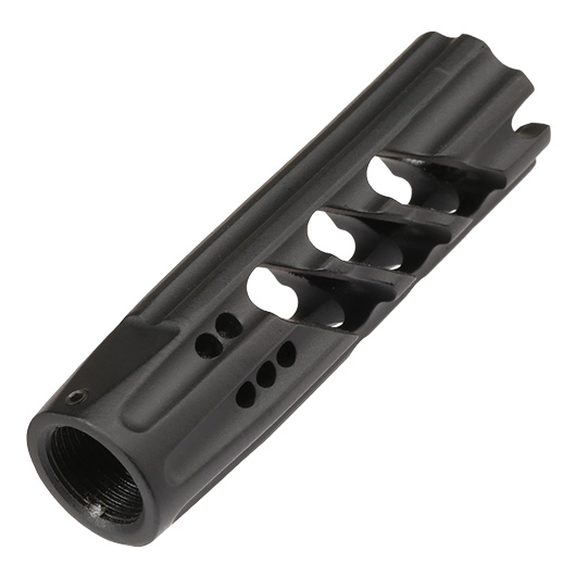 APS / EMG F1 Firearms Dragon Slay CNC Aluminium Flash-Hider schwarz 14mm- Bild 1