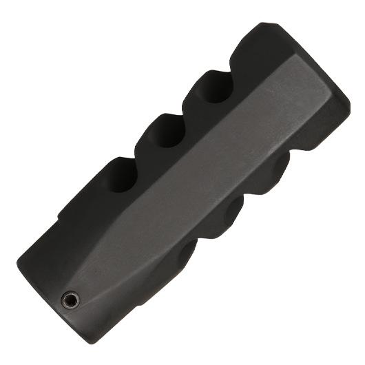 APS / EMG F1 Firearms CMB Flat Faced CNC Aluminium Flash-Hider schwarz 14mm- Bild 3