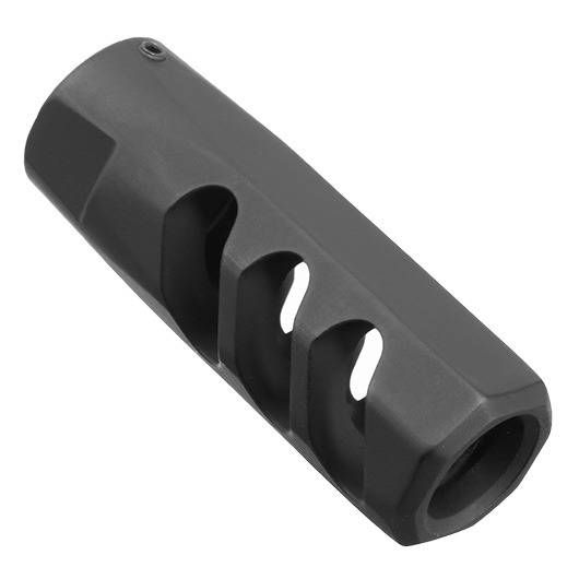 APS / EMG F1 Firearms CMB Flat Faced CNC Aluminium Flash-Hider schwarz 14mm- Bild 5