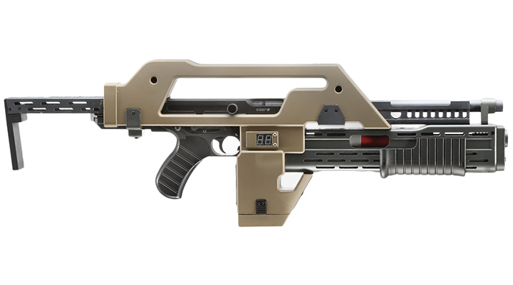 Snow Wolf M41-A Pulse Rifle S-AEG 6mm BB tan Bild 2