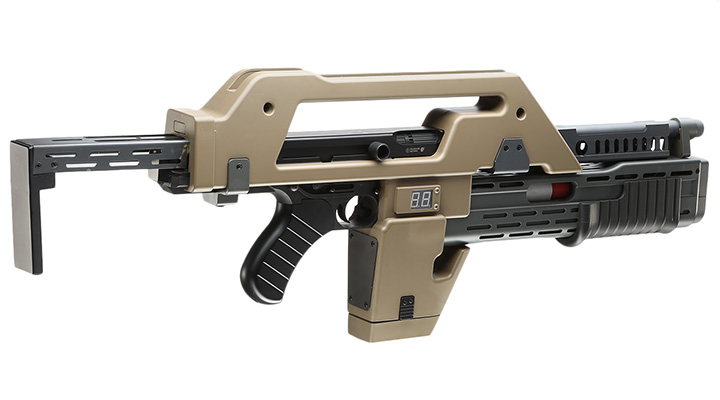 Snow Wolf M41-A Pulse Rifle S-AEG 6mm BB tan Bild 3