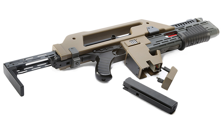 Snow Wolf M41-A Pulse Rifle S-AEG 6mm BB tan Bild 5