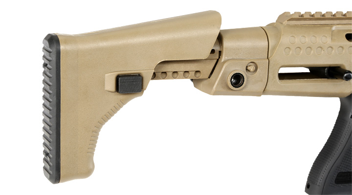 APS Caribe Carbine Conversion Kit f. TM / KSC / WE / VFC G17 / G18C GBB Pistolen Dark Earth Bild 11