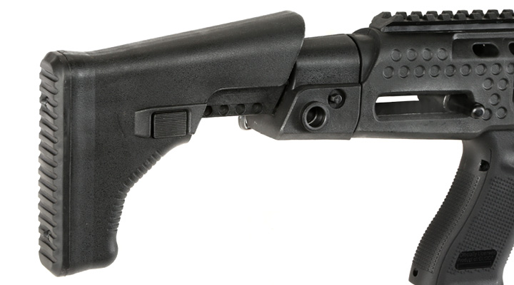 APS Caribe Carbine Conversion Kit f. TM / KSC / WE / VFC G17 / G18C GBB Pistolen schwarz Bild 11