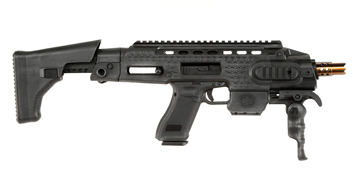 APS Caribe Carbine Conversion Kit f. TM / KSC / WE / VFC G17 / G18C GBB Pistolen schwarz Bild 2