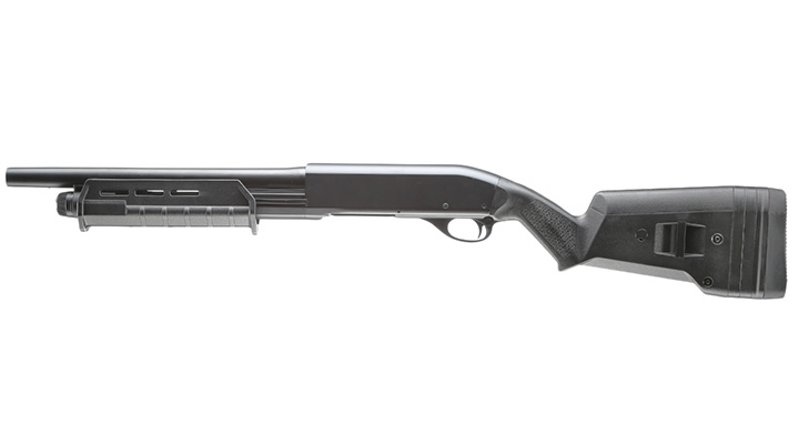 Cyma M870 MP-Style Shotgun Medium-Type Tri-Barrel Vollmetall Springer 6mm BB schwarz Bild 1