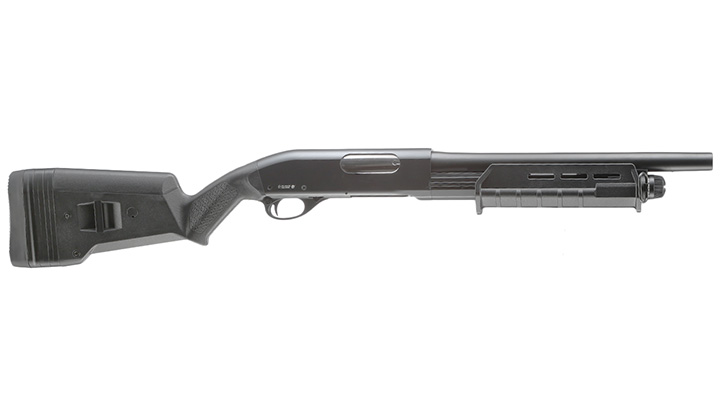 Cyma M870 MP-Style Shotgun Medium-Type Tri-Barrel Vollmetall Springer 6mm BB schwarz Bild 2