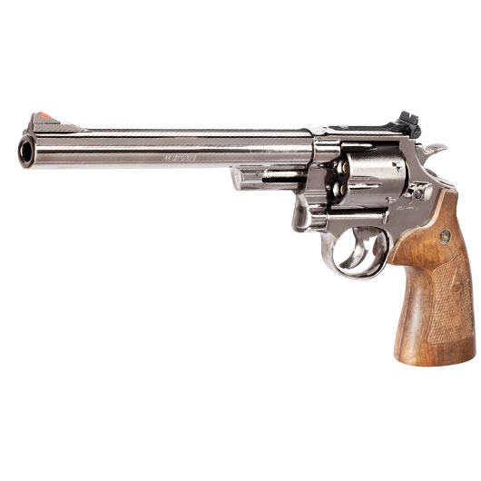 Smith & Wesson Model 29 8 3/8 Zoll Vollmetall CO2 Revolver 6mm BB Black-Chrome-Finish