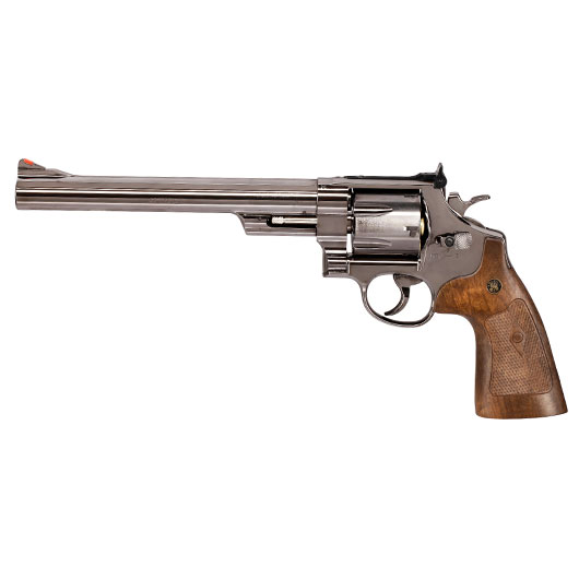 Smith & Wesson Model 29 8 3/8 Zoll Vollmetall CO2 Revolver 6mm BB Black-Chrome-Finish Bild 1
