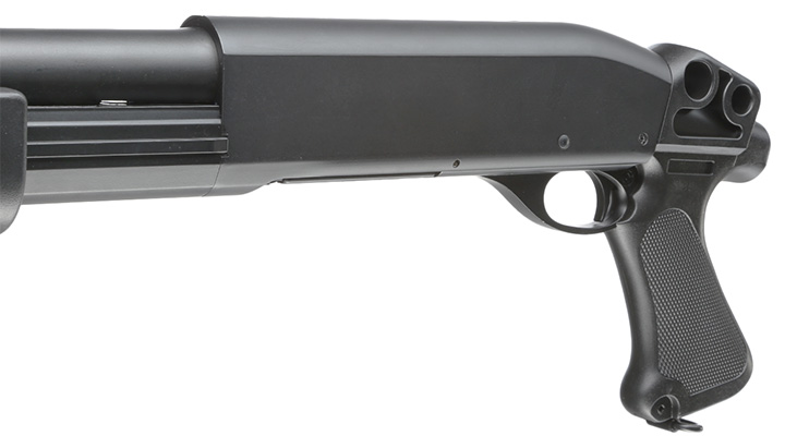 Cyma M870 Combat Shotgun Short-Type Tri-Barrel Vollmetall Springer 6mm BB schwarz Bild 7