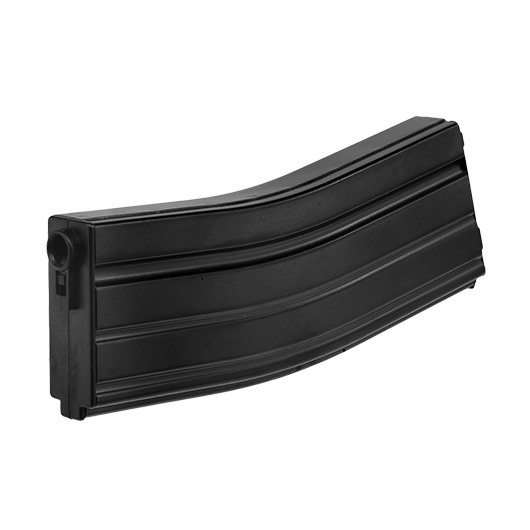 D-Day M4 / M16 Standard DMag Silent Style Stahlblech-Magazin MilSim / Mid-Cap 30 / 130 Schuss schwarz