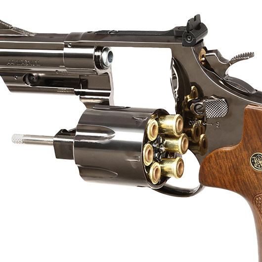 Smith & Wesson Model 29 3 Zoll Vollmetall CO2 Revolver 6mm BB Black-Chrome-Finish Bild 4