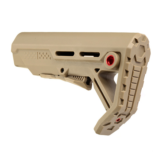 Double Bell M4 Viper Hold Polymer Stock / Schaft Desert Tan Bild 3