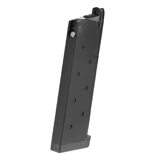 Double Bell M1911 GBB Magazin 27 Schuss MEU-Style schwarz - Softairgas Version Bild 1