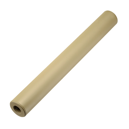 King Arms Light Weight Aluminium Silencer 250 x 30mm 14mm+ / 14mm- Dark Earth