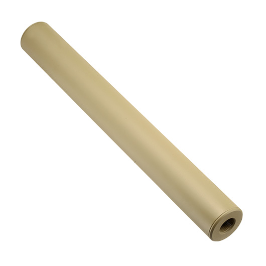 King Arms Light Weight Aluminium Silencer 250 x 30mm 14mm+ / 14mm- Dark Earth Bild 1