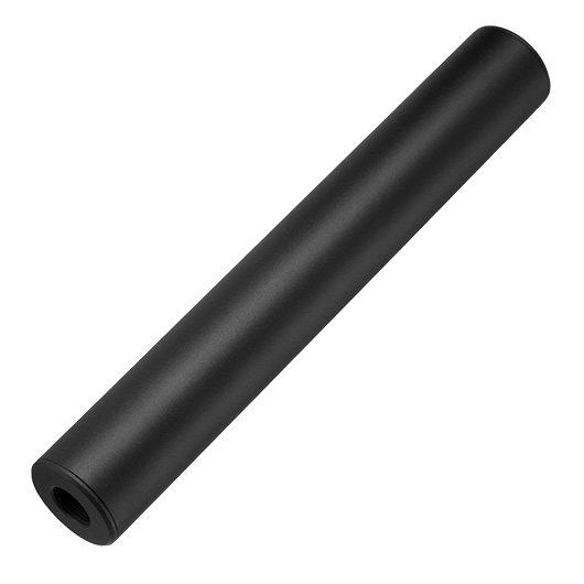 King Arms Light Weight Aluminium Silencer 200 x 30mm 14mm+ / 14mm- schwarz