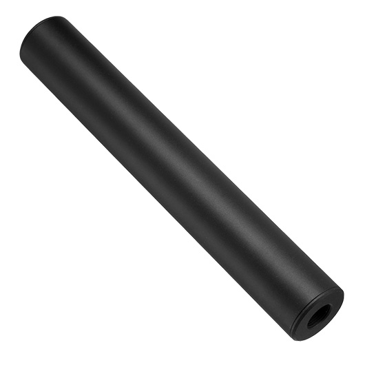 King Arms Light Weight Aluminium Silencer 200 x 30mm 14mm+ / 14mm- schwarz Bild 1