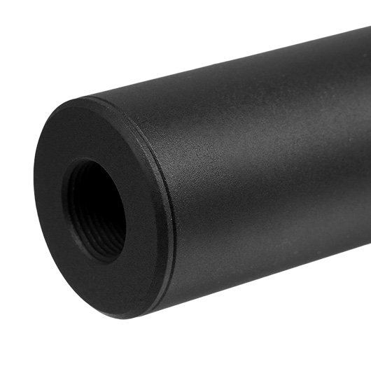 King Arms Light Weight Aluminium Silencer 200 x 30mm 14mm+ / 14mm- schwarz Bild 4