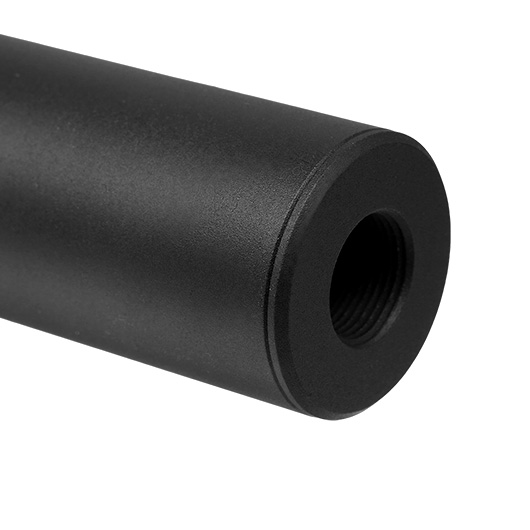 King Arms Light Weight Aluminium Silencer 200 x 30mm 14mm+ / 14mm- schwarz Bild 5