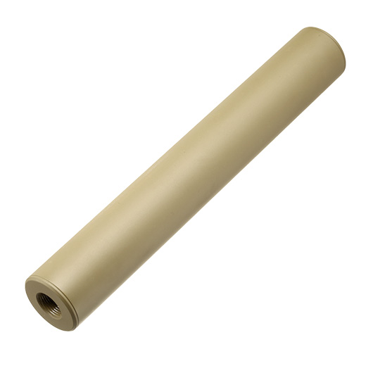 King Arms Light Weight Aluminium Silencer 200 x 30mm 14mm+ / 14mm- Dark Earth