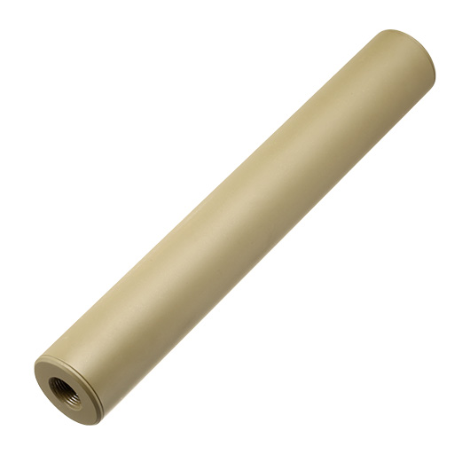 King Arms Light Weight Aluminium Silencer 200 x 30mm 14mm+ / 14mm- Dark Earth Bild 1