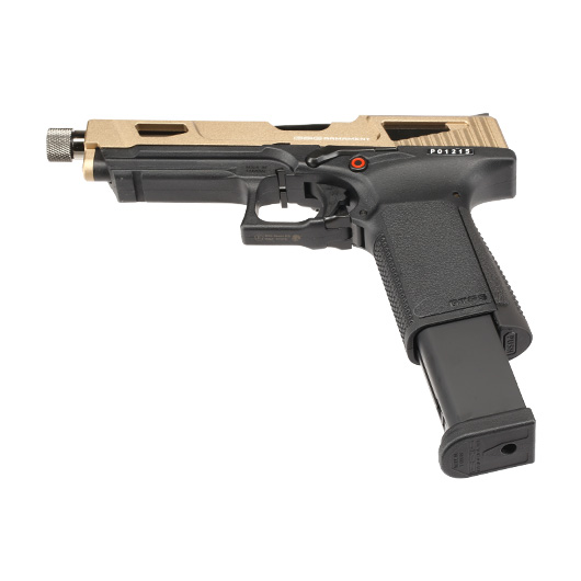 G&G GTP9 MS Airsoftpistole mit Metallschlitten GBB 6mm BB Desert Tan inkl. Pistolenkoffer Bild 4