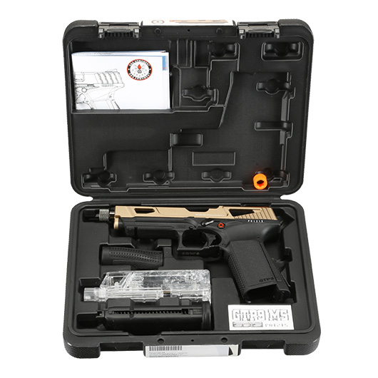 G&G GTP9 MS Airsoftpistole mit Metallschlitten GBB 6mm BB Desert Tan inkl. Pistolenkoffer Bild 6