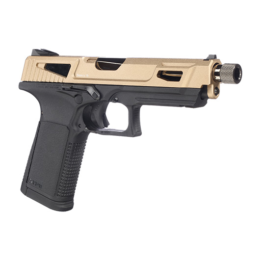 G&G GTP9 MS mit Metallschlitten GBB 6mm BB Desert Tan inkl. Pistolenkoffer Bild 7