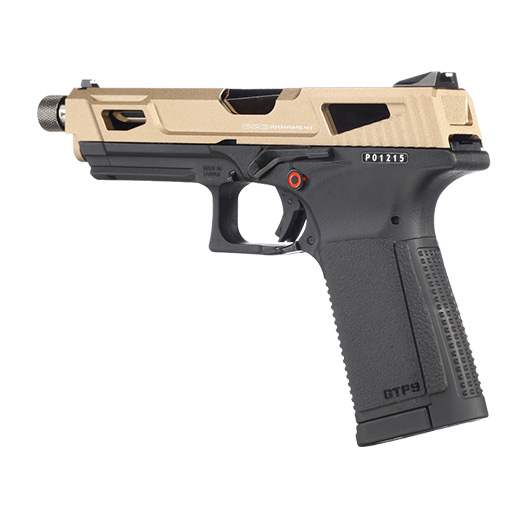 G&G GTP9 MS Airsoftpistole mit Metallschlitten GBB 6mm BB Desert Tan inkl. Pistolenkoffer Bild 8