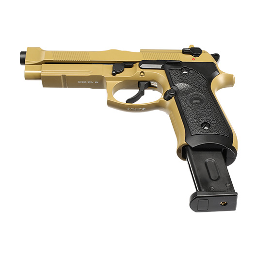 Double Bell M92 Elite Vollmetall GBB 6mm BB coyote inkl. Pistolenkoffer Bild 5