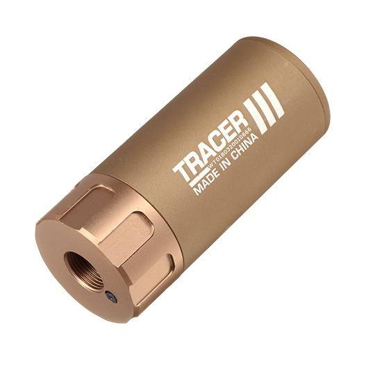 Nuprol Tracer Unit 88mm Silencer Aluminium Tracer Unit inkl. integriertem Akku 14mm- Tan Bild 1