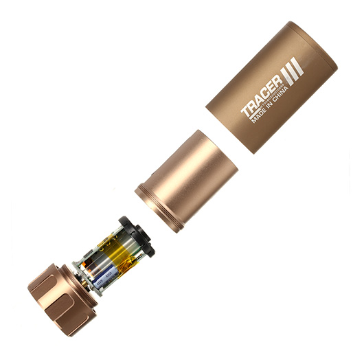 Nuprol Tracer Unit 88mm Silencer Aluminium Tracer Unit inkl. integriertem Akku 14mm- Tan Bild 6