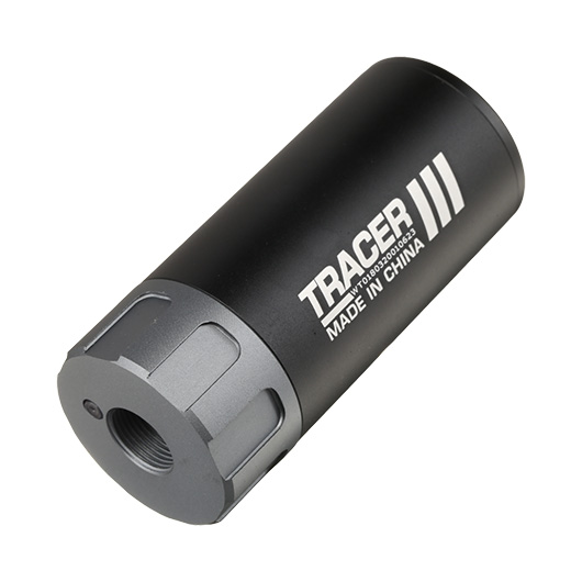 Nuprol Tracer Unit 88mm Silencer Aluminium Tracer Unit inkl. integriertem Akku 14mm- schwarz Bild 1