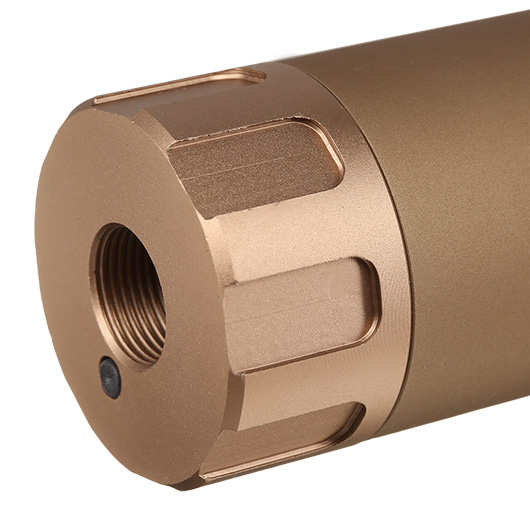 Nuprol Tracer Unit 132mm Silencer Aluminium Tracer Unit inkl. integriertem Akku 14mm- Tan Bild 5
