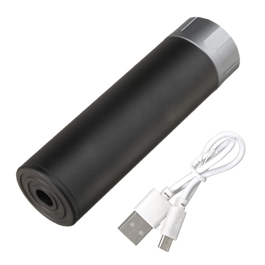 Nuprol Tracer Unit 132mm Silencer Aluminium Tracer Unit inkl. integriertem Akku 14mm- schwarz