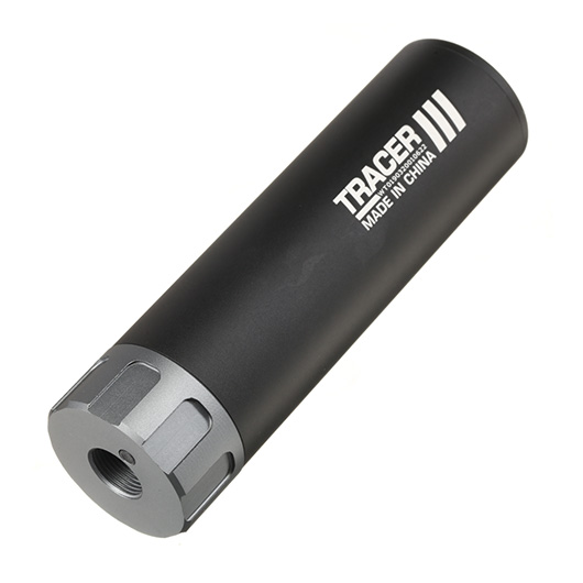 Nuprol Tracer Unit 132mm Silencer Aluminium Tracer Unit inkl. integriertem Akku 14mm- schwarz Bild 1