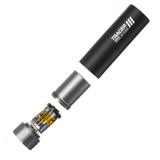 Nuprol Tracer Unit 132mm Silencer Aluminium Tracer Unit inkl. integriertem Akku 14mm- schwarz Bild 6
