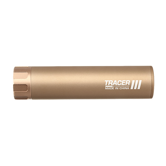Nuprol Tracer Unit 158mm Silencer Aluminium Tracer Unit inkl. integriertem Akku 14mm- Tan Bild 3