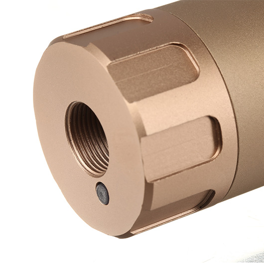 Nuprol Tracer Unit 158mm Silencer Aluminium Tracer Unit inkl. integriertem Akku 14mm- Tan Bild 5