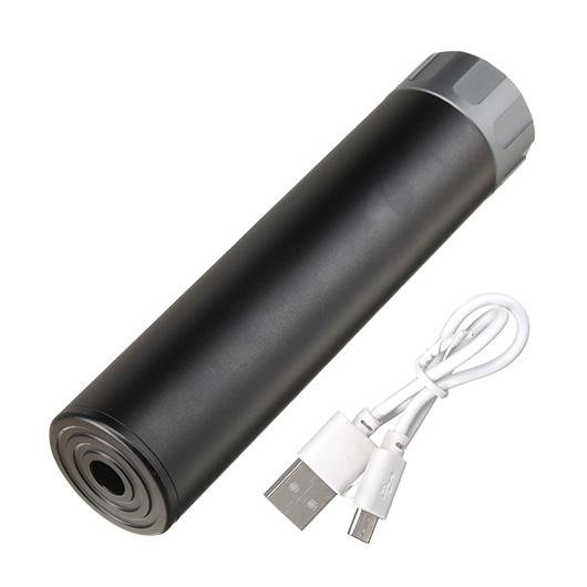 Nuprol Tracer Unit 158mm Silencer Aluminium Tracer Unit inkl. integriertem Akku 14mm- schwarz