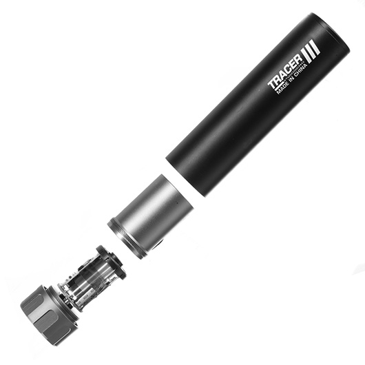 Nuprol Tracer Unit 158mm Silencer Aluminium Tracer Unit inkl. integriertem Akku 14mm- schwarz Bild 6