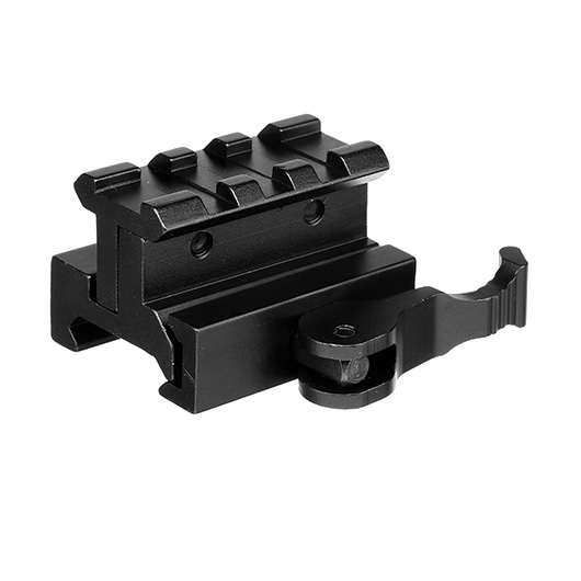 MET QD Scope-Riser 3 Slots / 40 mm mit Hhenverstellung f. 20 - 22 mm Schienen schwarz