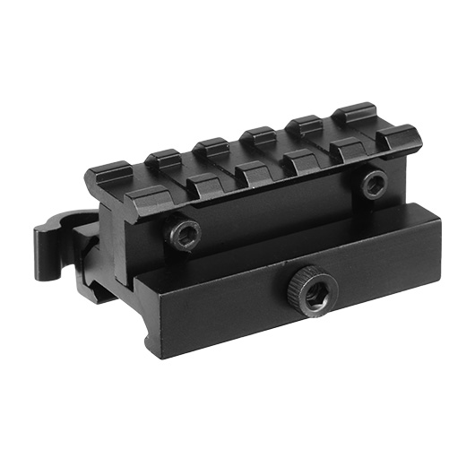 MET QD Scope-Riser 5 Slots / 60 mm mit Hhenverstellung f. 20 - 22 mm Schienen schwarz Bild 1