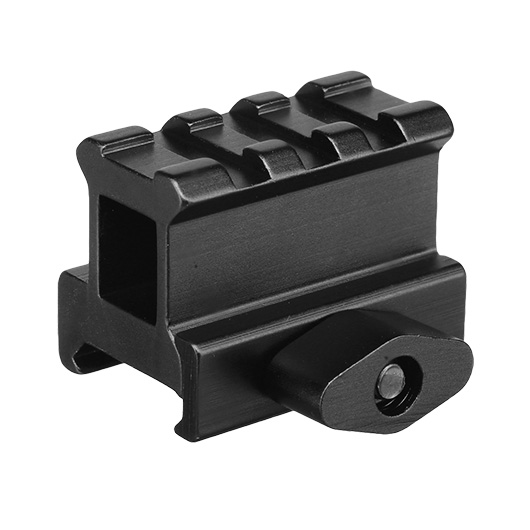 MET QD Scope-Riser 3 Slots / 40 mm mit 25 mm Erhöhung f. 20 - 22 mm Schienen schwarz