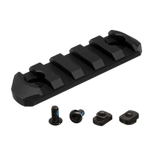 Action Army M-Lok 21mm Aluminium Schiene 5 Slot / 60mm schwarz