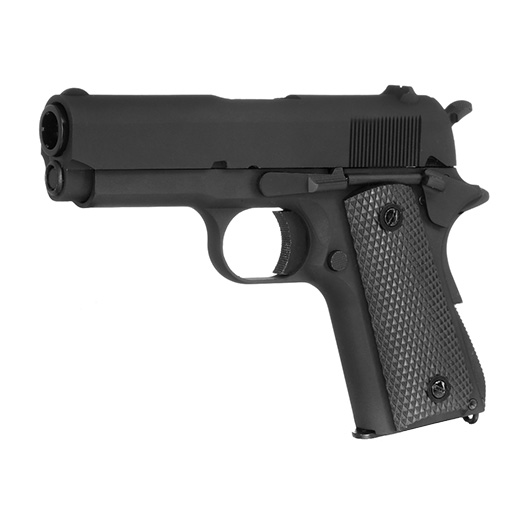 KLI M1911A1 Compact Vollmetall GBB 6mm BB schwarz